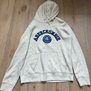 Abercrombie & Fitch Cream Hoodie for Men